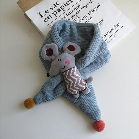 Children's Scarf With Plush Character